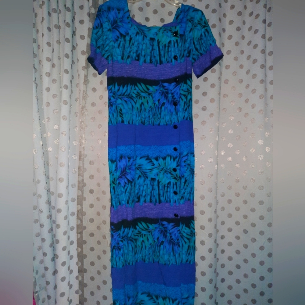 JOHN ROBERTS Vibrant Short Sleeve Maxi Dress 10